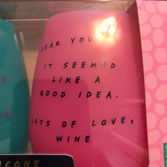 Set of 2 Silicone Wine Glasses NIB - Picture 4 of 6